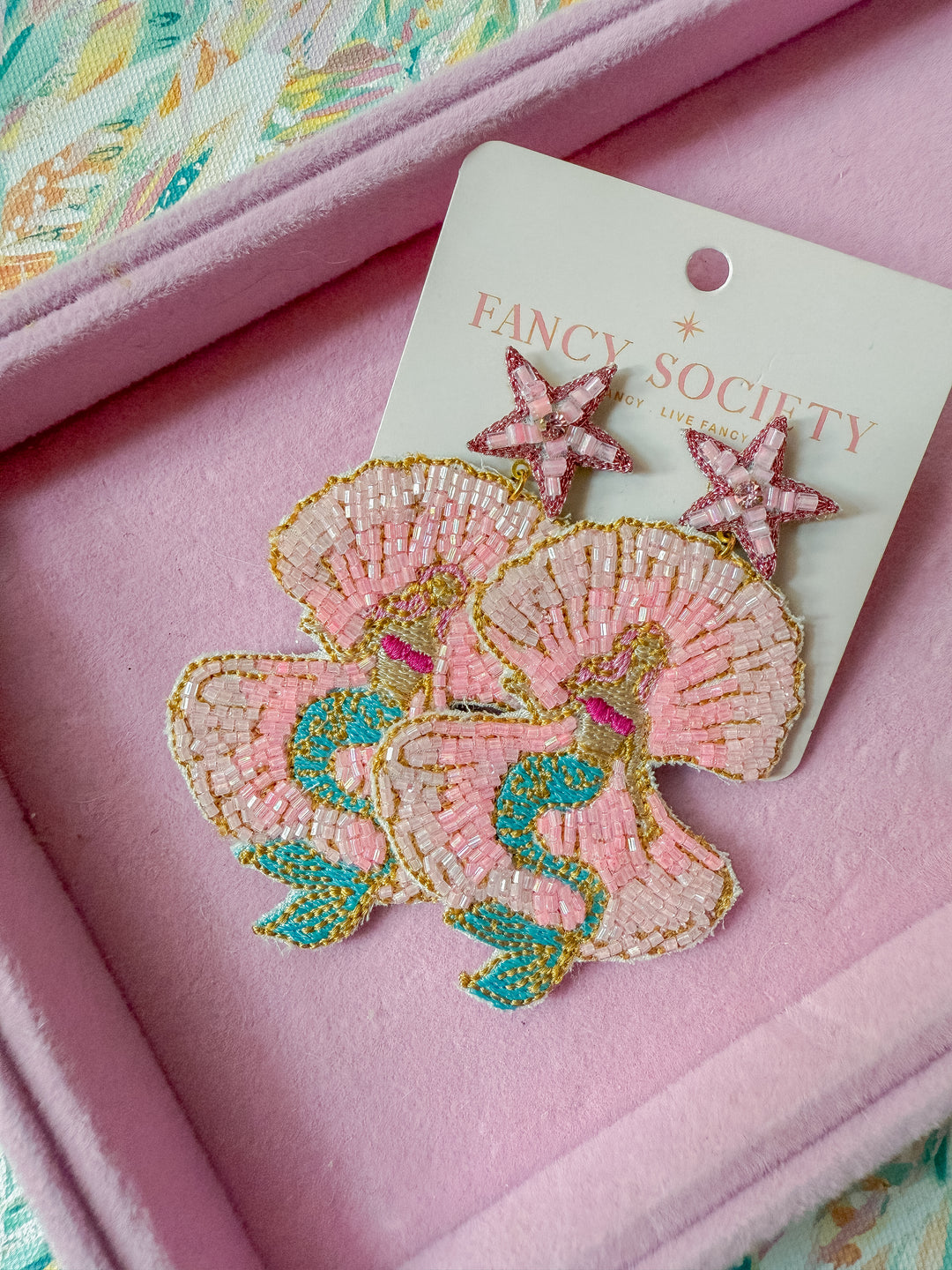 Fancy Mermaid Girl Earrings