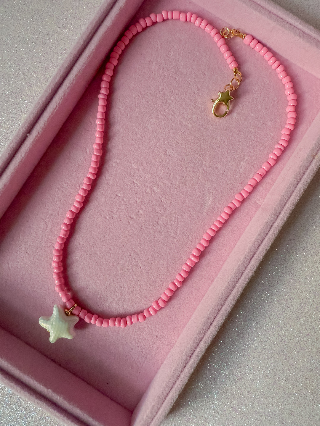 Starfish Kisses Beaded Necklace