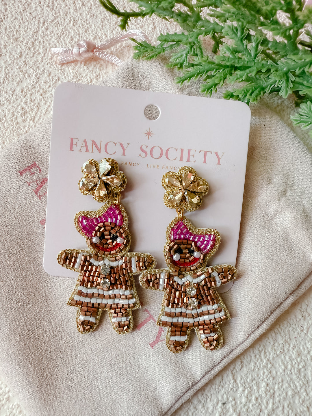 Little Miss Gingerbread Earrings