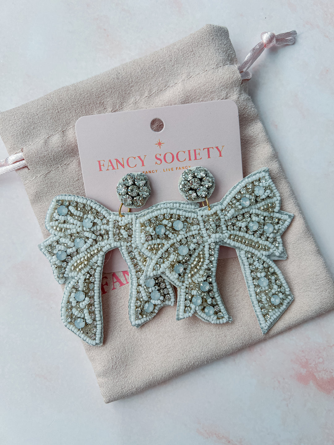 Sparkle Darling Bow Earrings