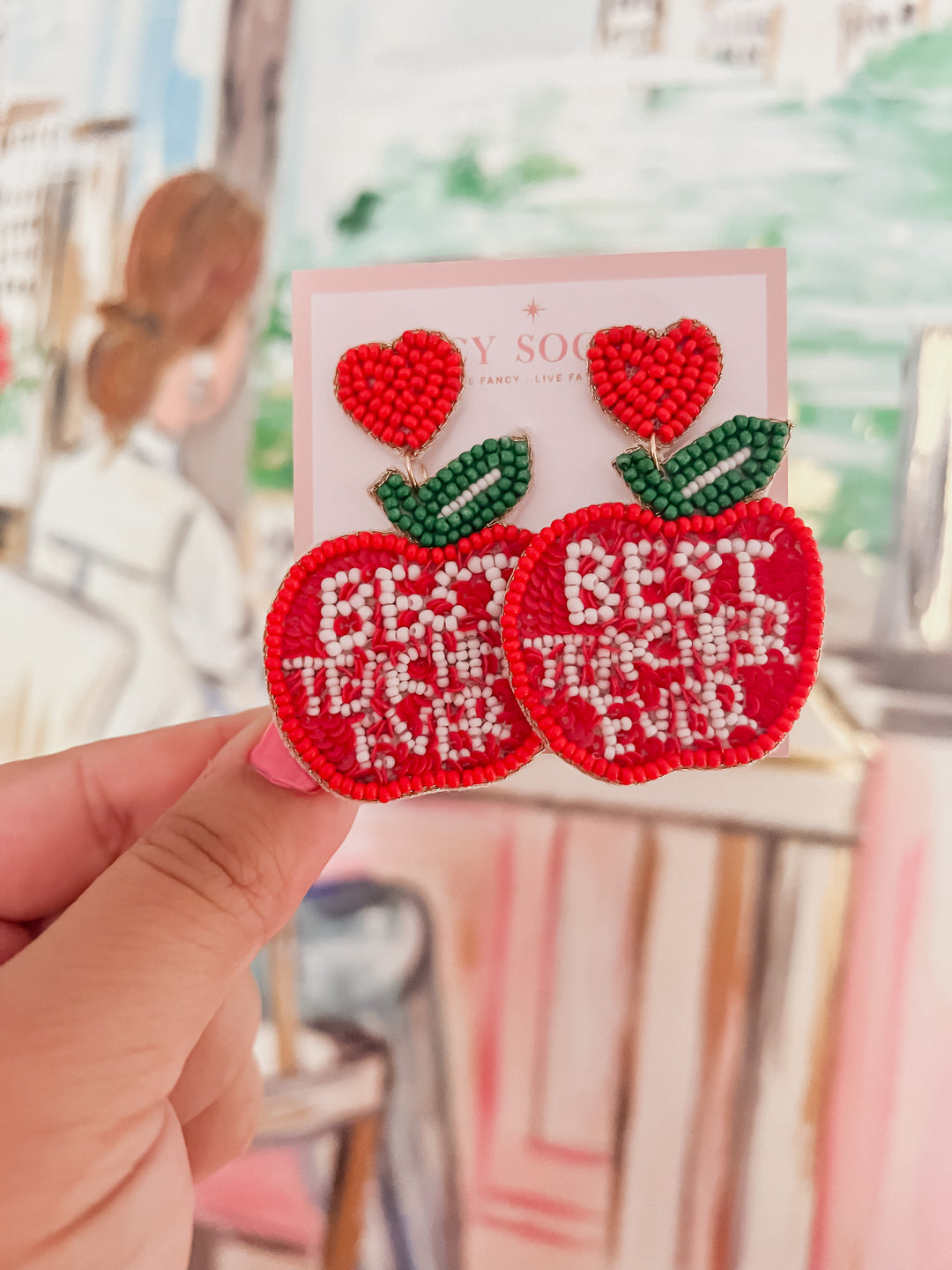 Best Teacher Earrings