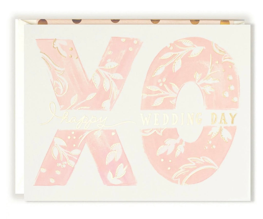 XO Happy Wedding Card
