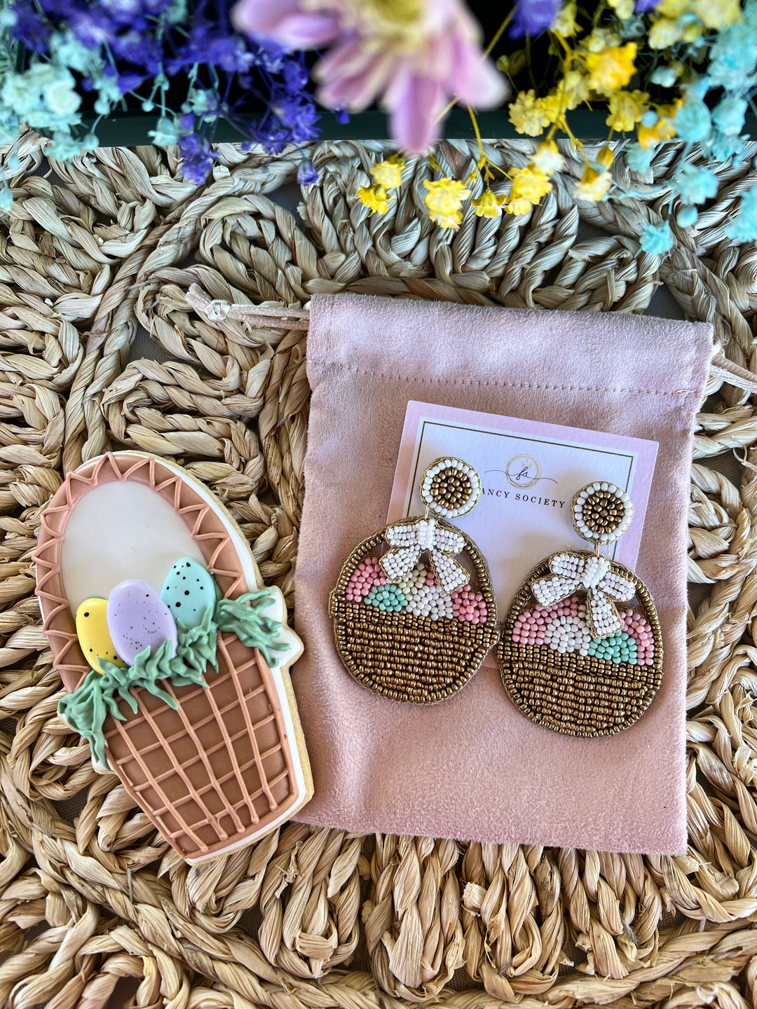 Easter Basket  Earrings