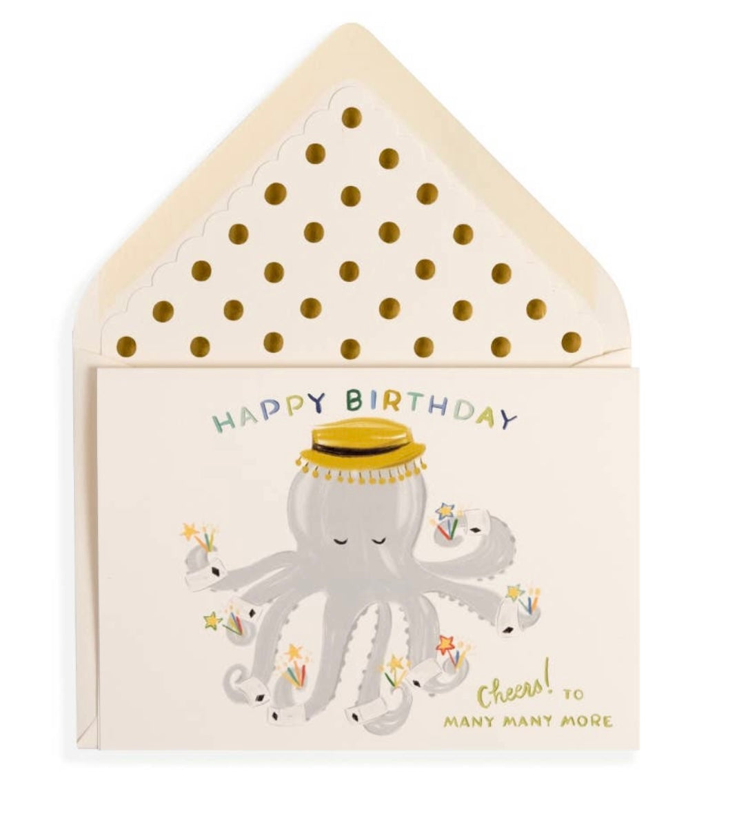 Birthday Octopus Card