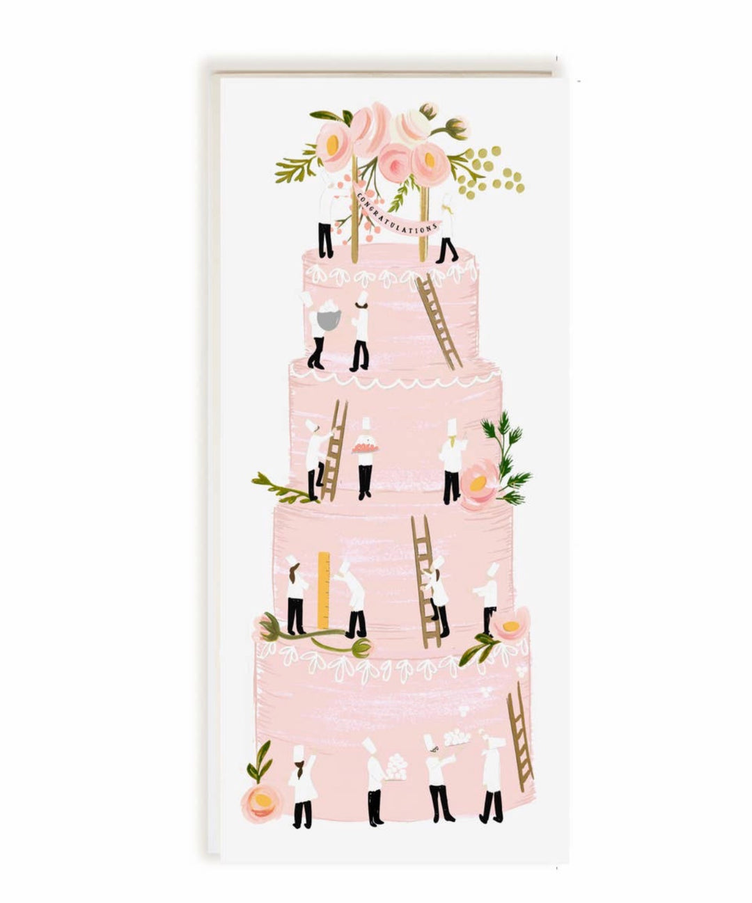 Tall Wedding Cake Card