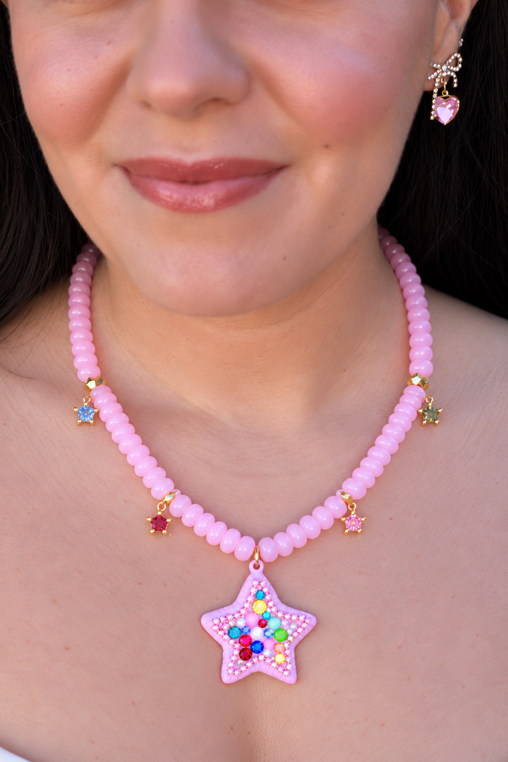 Starla Necklace Pink