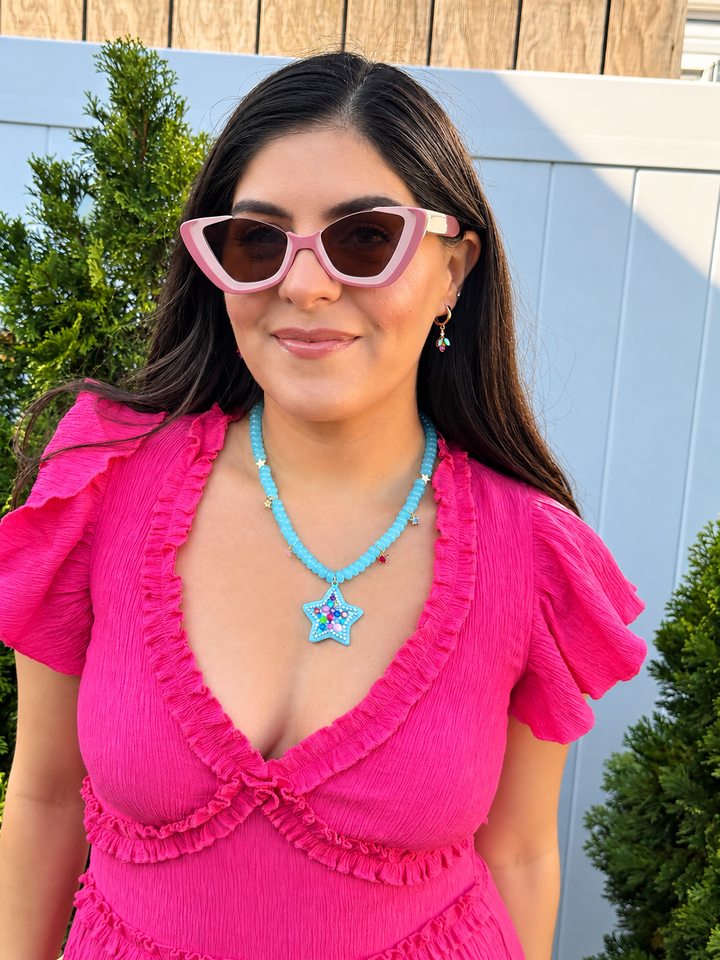 Starla Necklace Blue