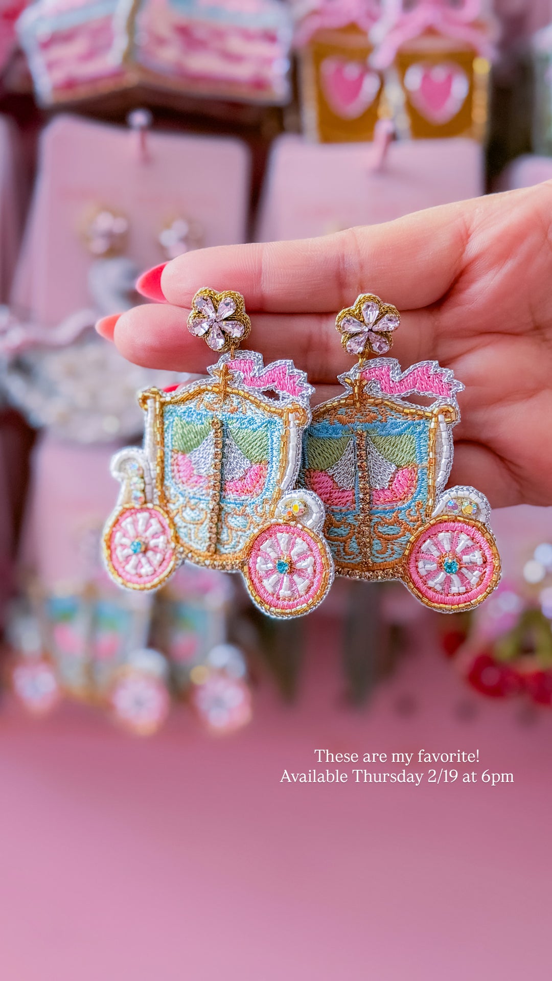 Princess Carriage Earrings
