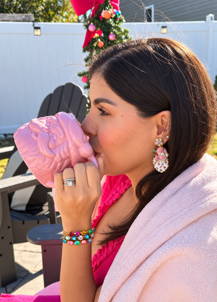 Santa Loves Christmas Earrings