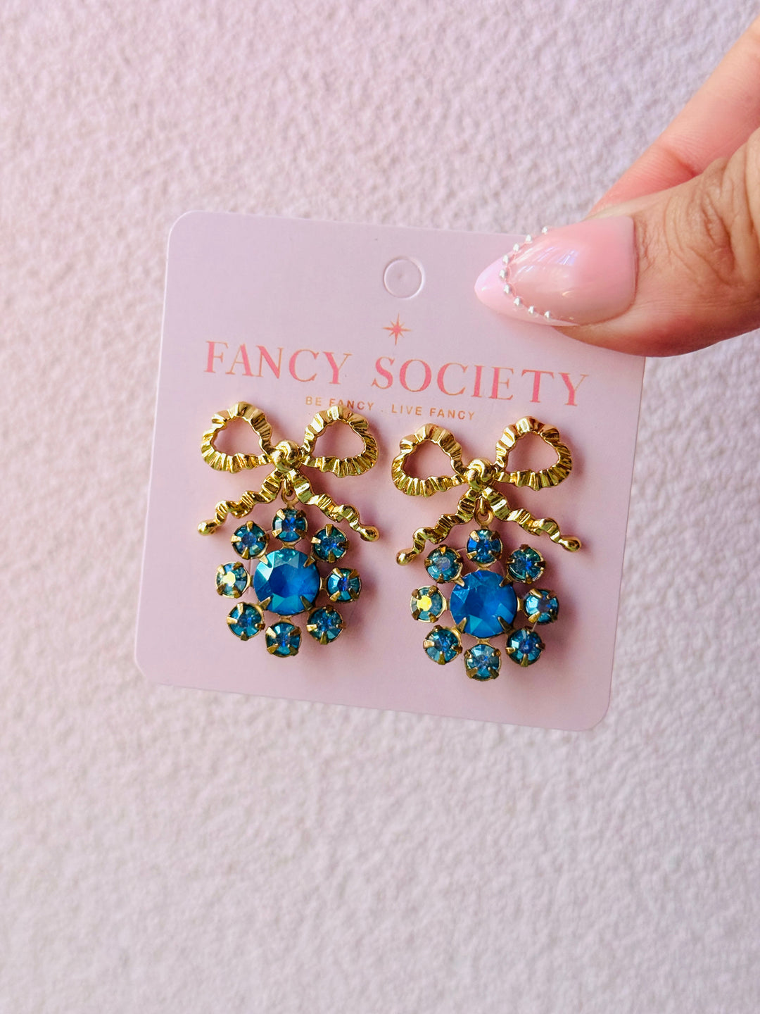Merry Flower Earrings Blue
