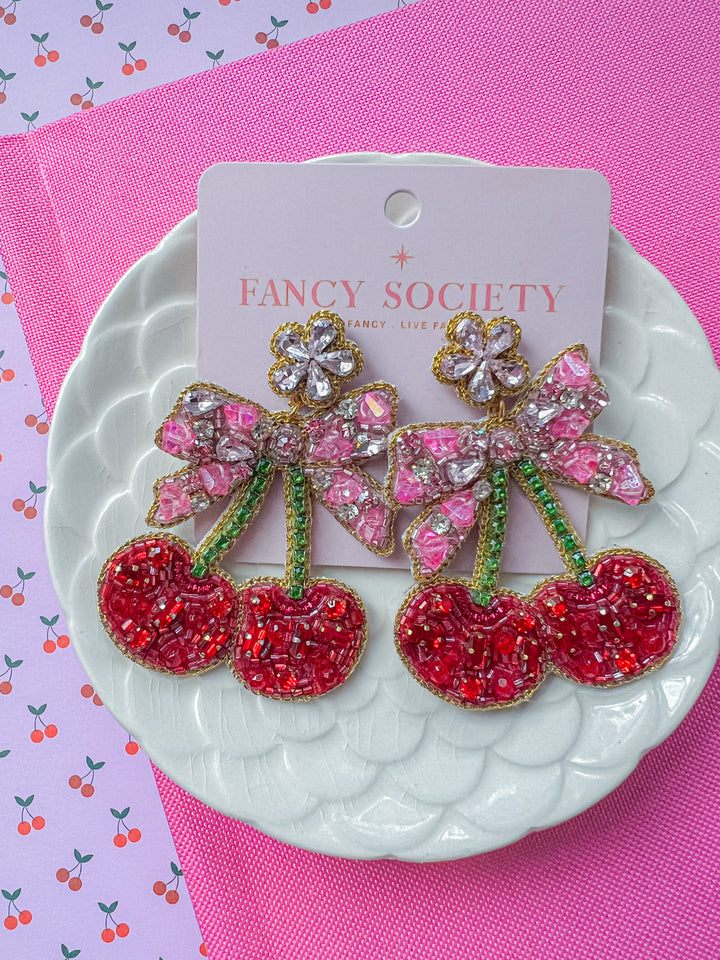 With Cherry on Top Earrings