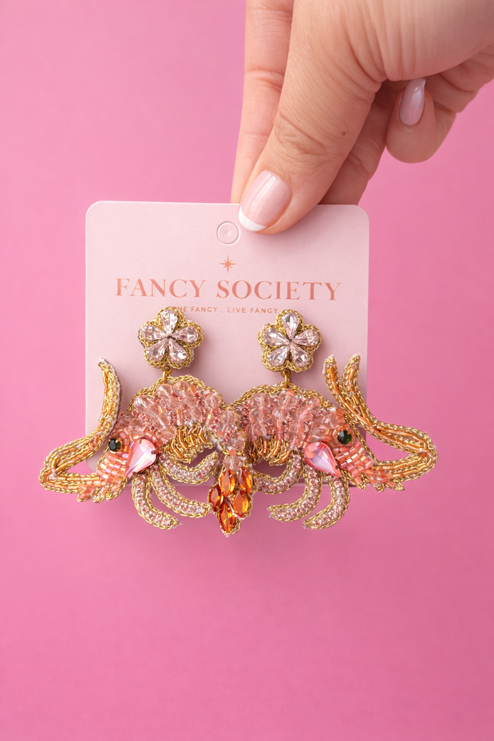 Fancy Shrimp Earrings