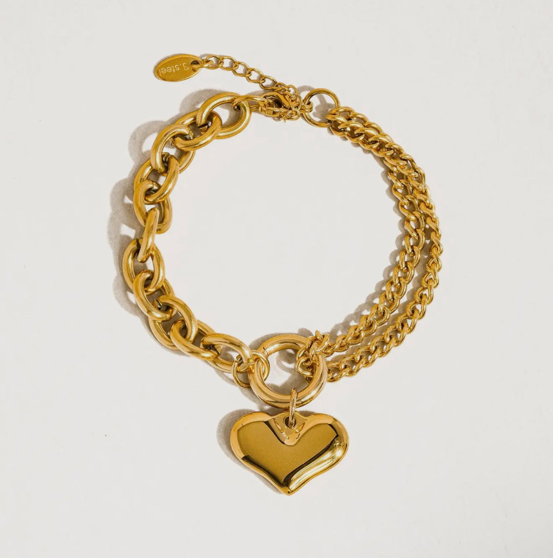 Heart Chain Bracelet