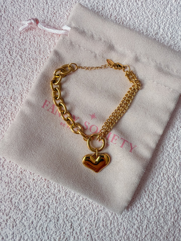 Heart Chain Bracelet