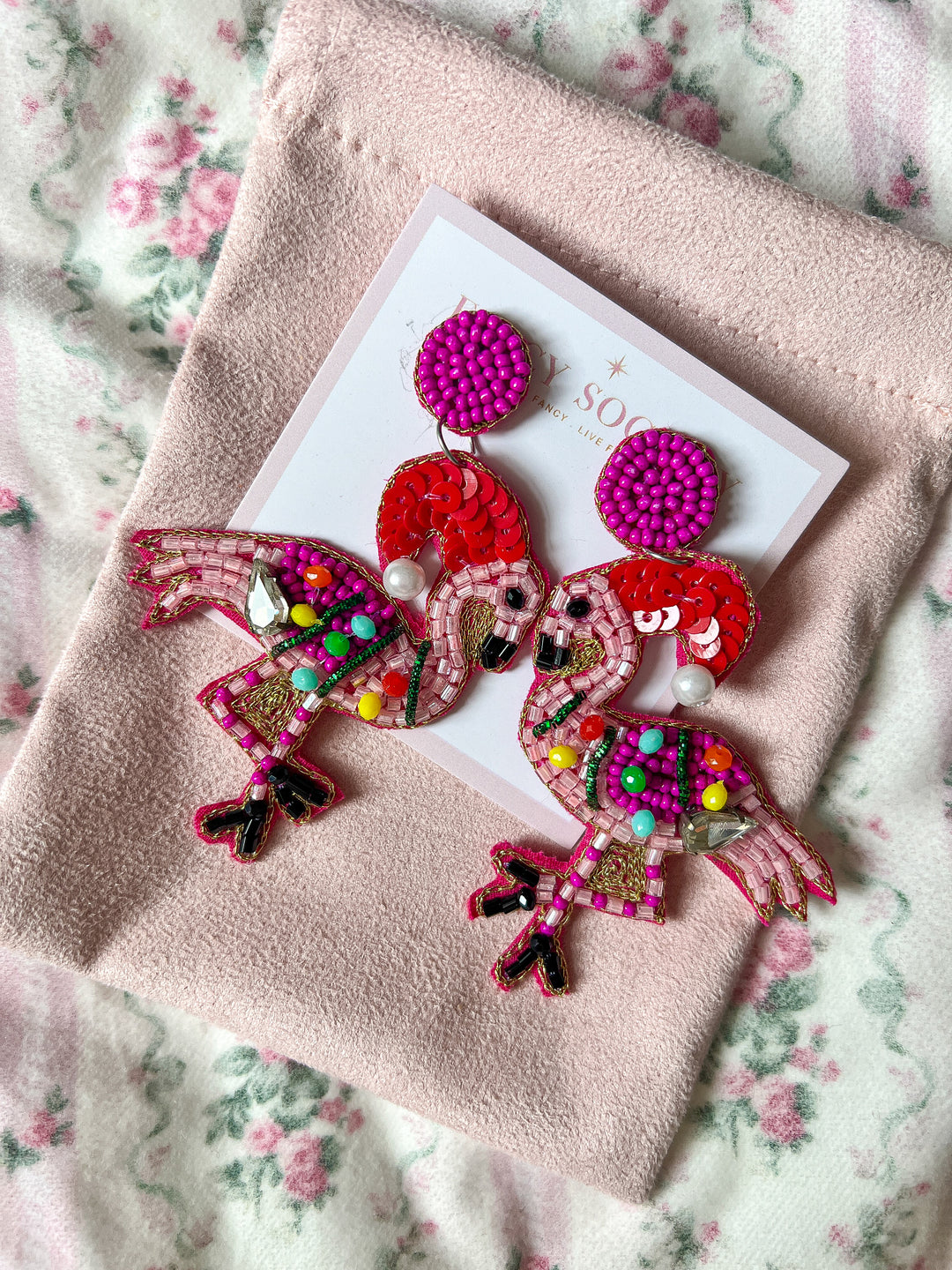 Tangled Flamingo Earrings