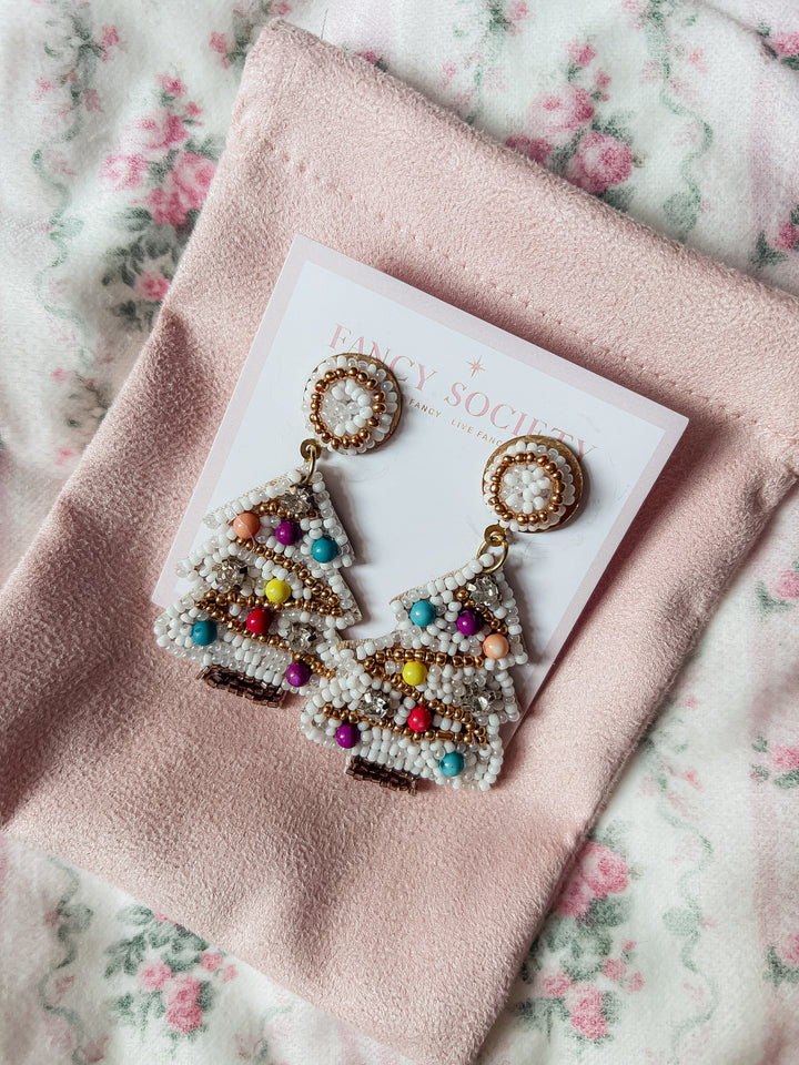 Small Christmas Tree Earrings