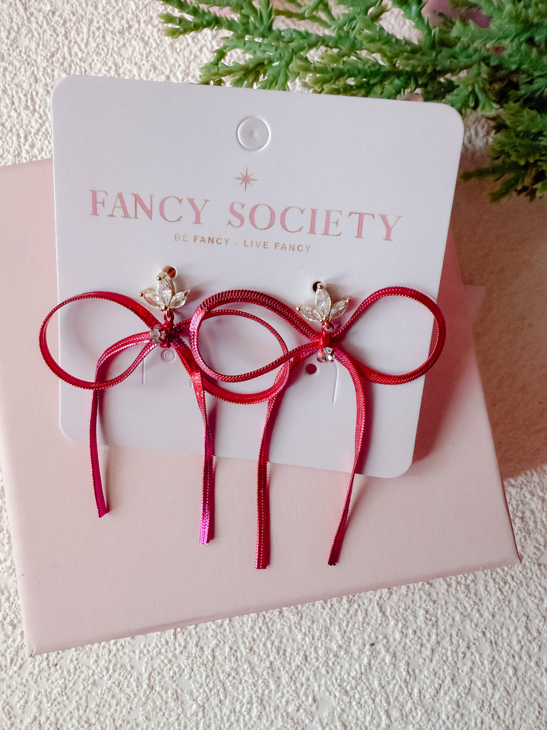 Lover Bow Festive Bow Earrings