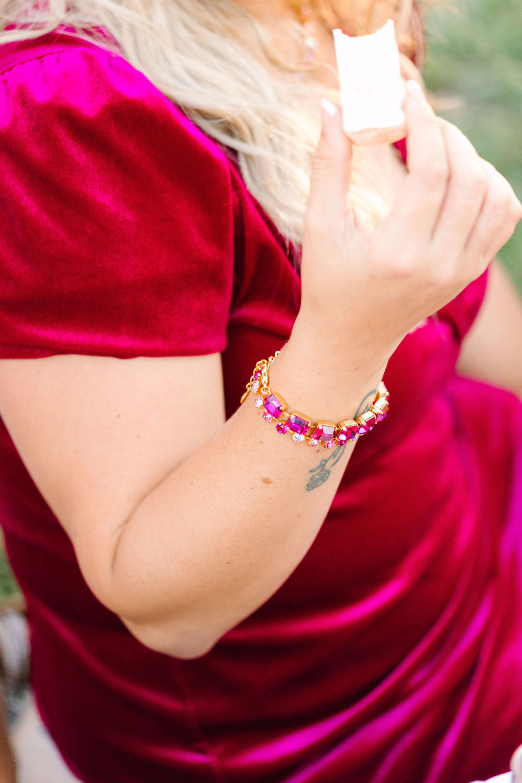 Athena in Fuchsia Bracelet