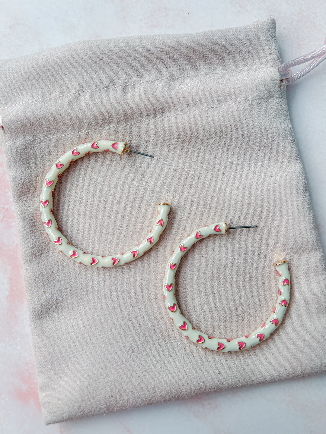 Heart Hoop Earrings