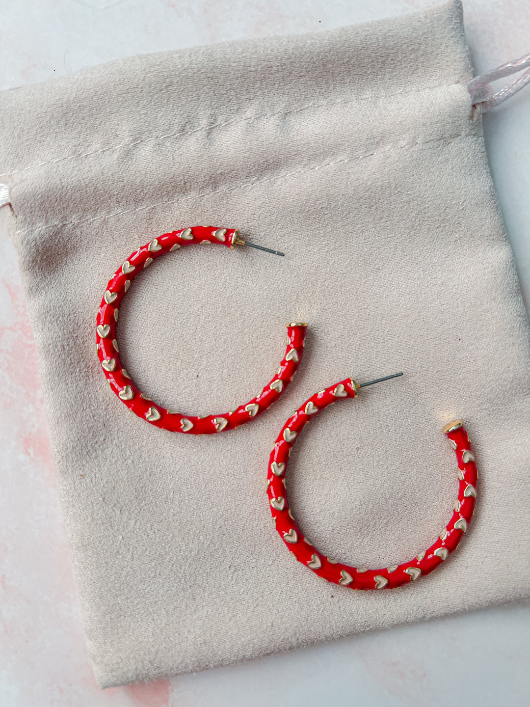 Heart Hoop Earrings