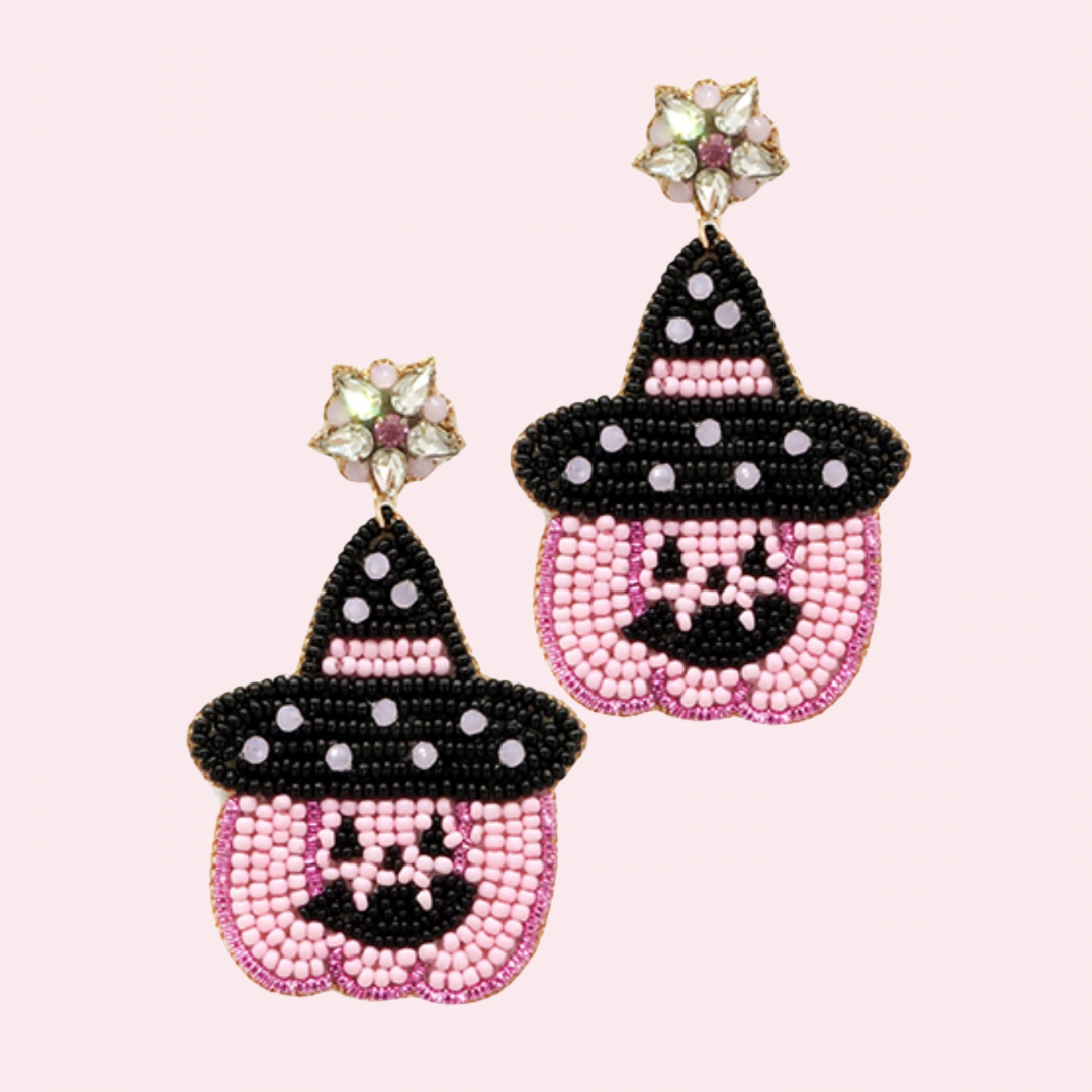 Jackie O Pumpking Earrings